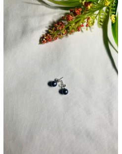 韓系ENGBROX黑色淡水珍珠耳環 - 89181 - 全店新款85折